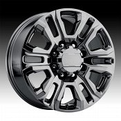 Performance Replicas 207BC PR207 Black Chrome Custom Truck Wheels